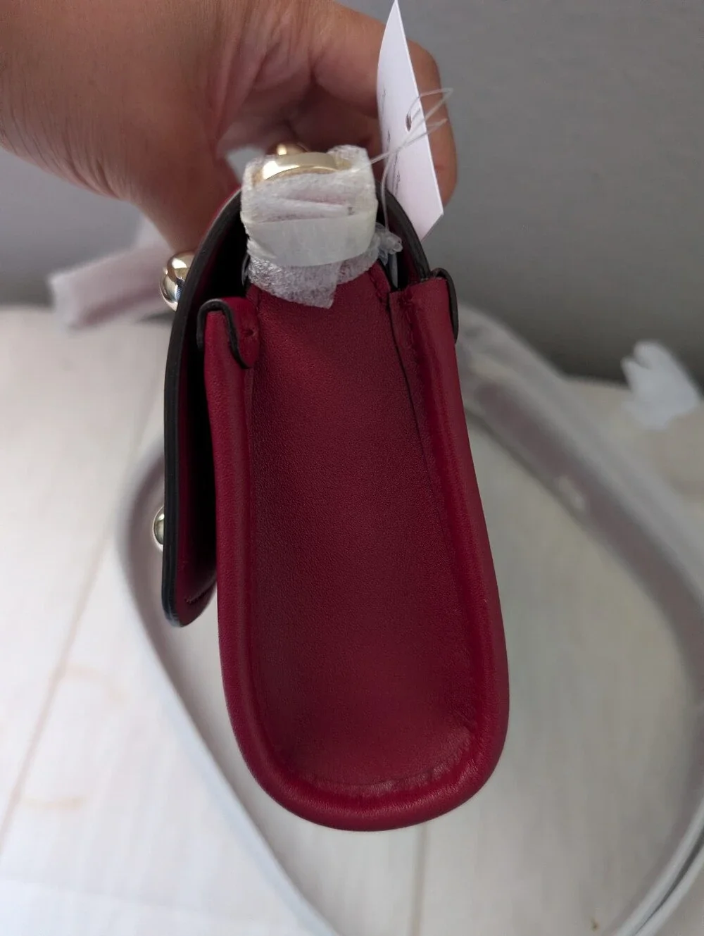 NWT Kate Spade KP183 Ali Studded Mini Crossbody Shoulder Bag In Red Jam